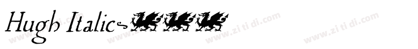 Hugh Italic字体转换